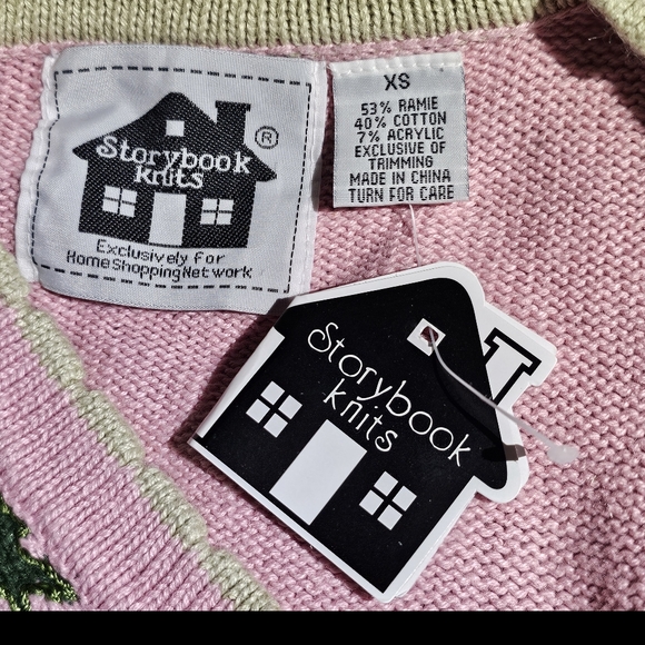 Storybook Knits Pink Floral Embroidered Cardigan - Picture 14 of 16